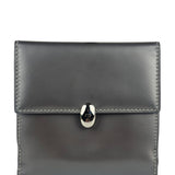 Christian Dior Vintage Patent Leather Gray Bi-Fold Wallet