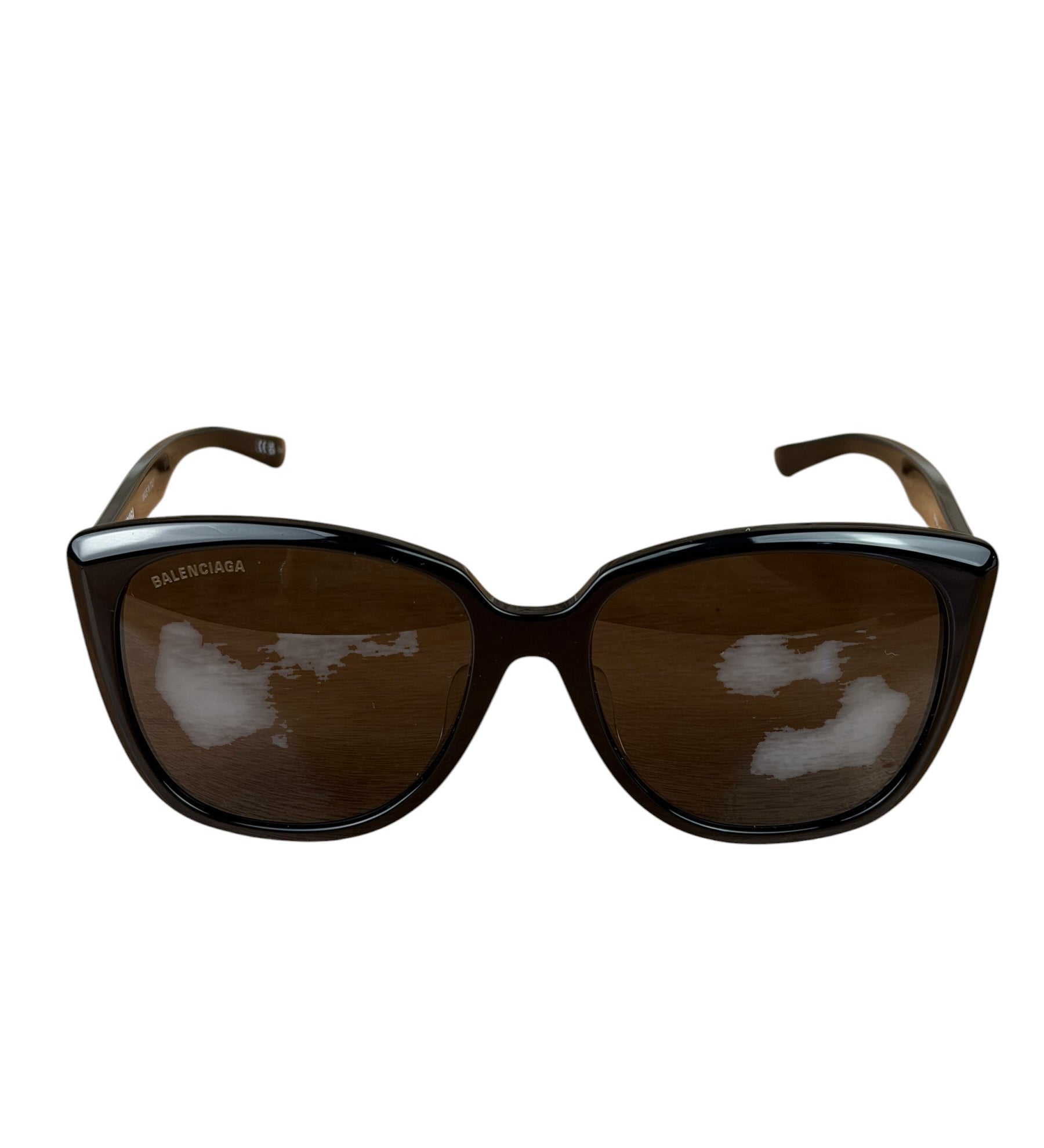 Balenciaga Black/Grey BB0175SA Alternative Fit Square Sunglasses