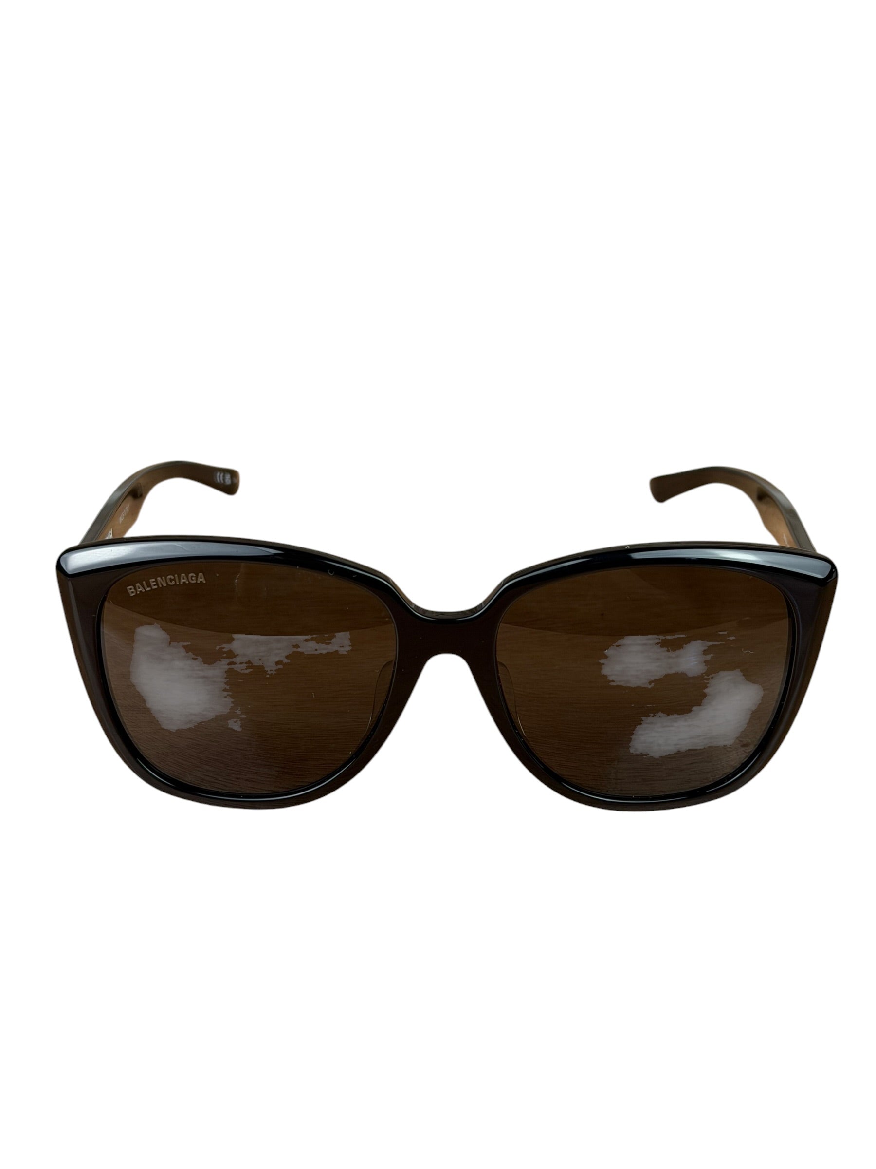 Balenciaga Black/Grey BB0175SA Alternative Fit Square Sunglasses