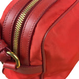 Prada Red Nylon Camera Crossbody Bag