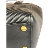 Miu Miu Black Leather Nappa Biker Tote Bag