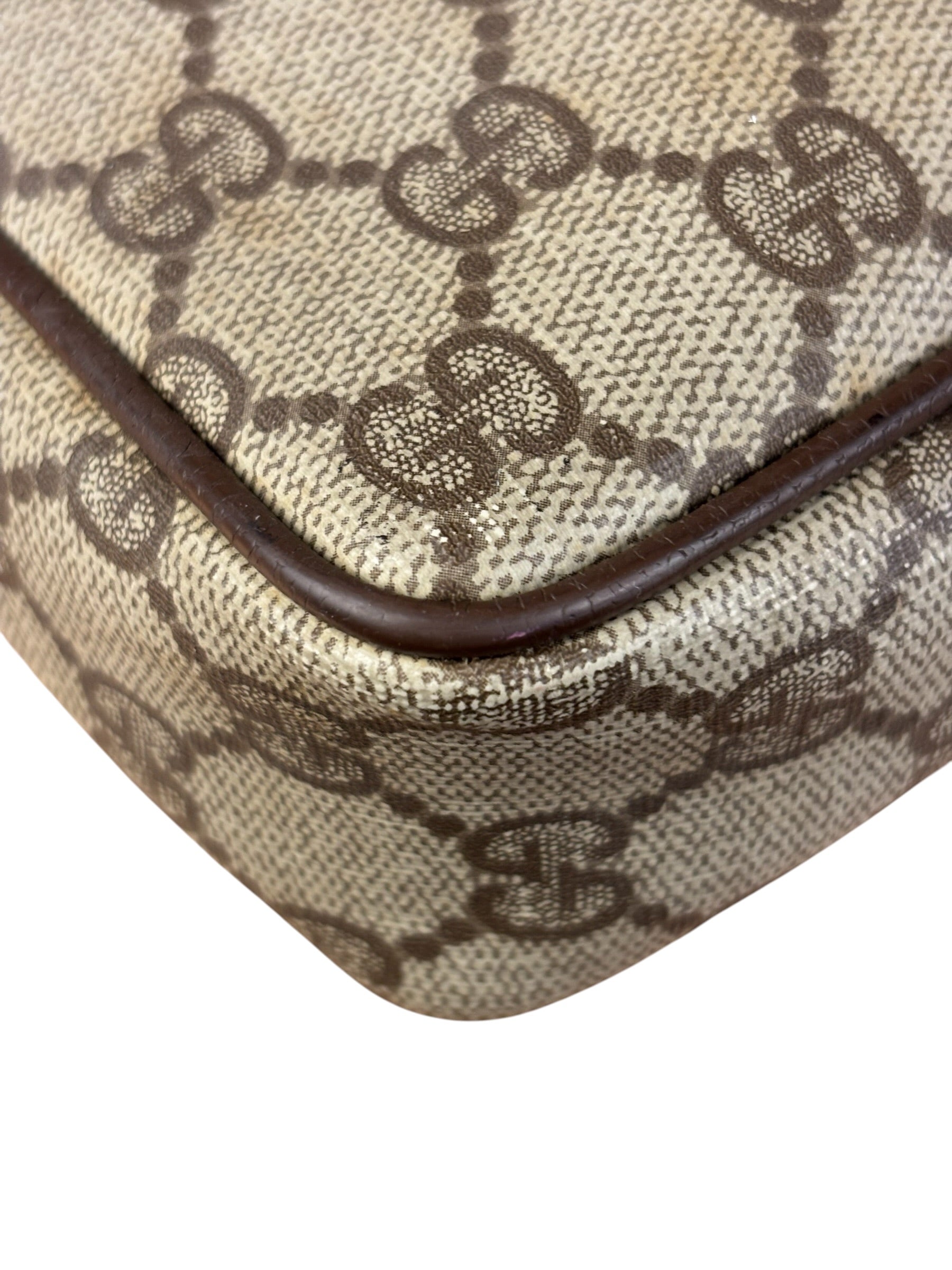 Gucci GG Vintage Coated Canvas Zip Pouch
