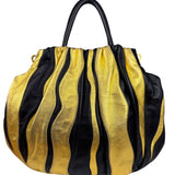 Prada Bicolor Leather Nappa Waves Tote Bag