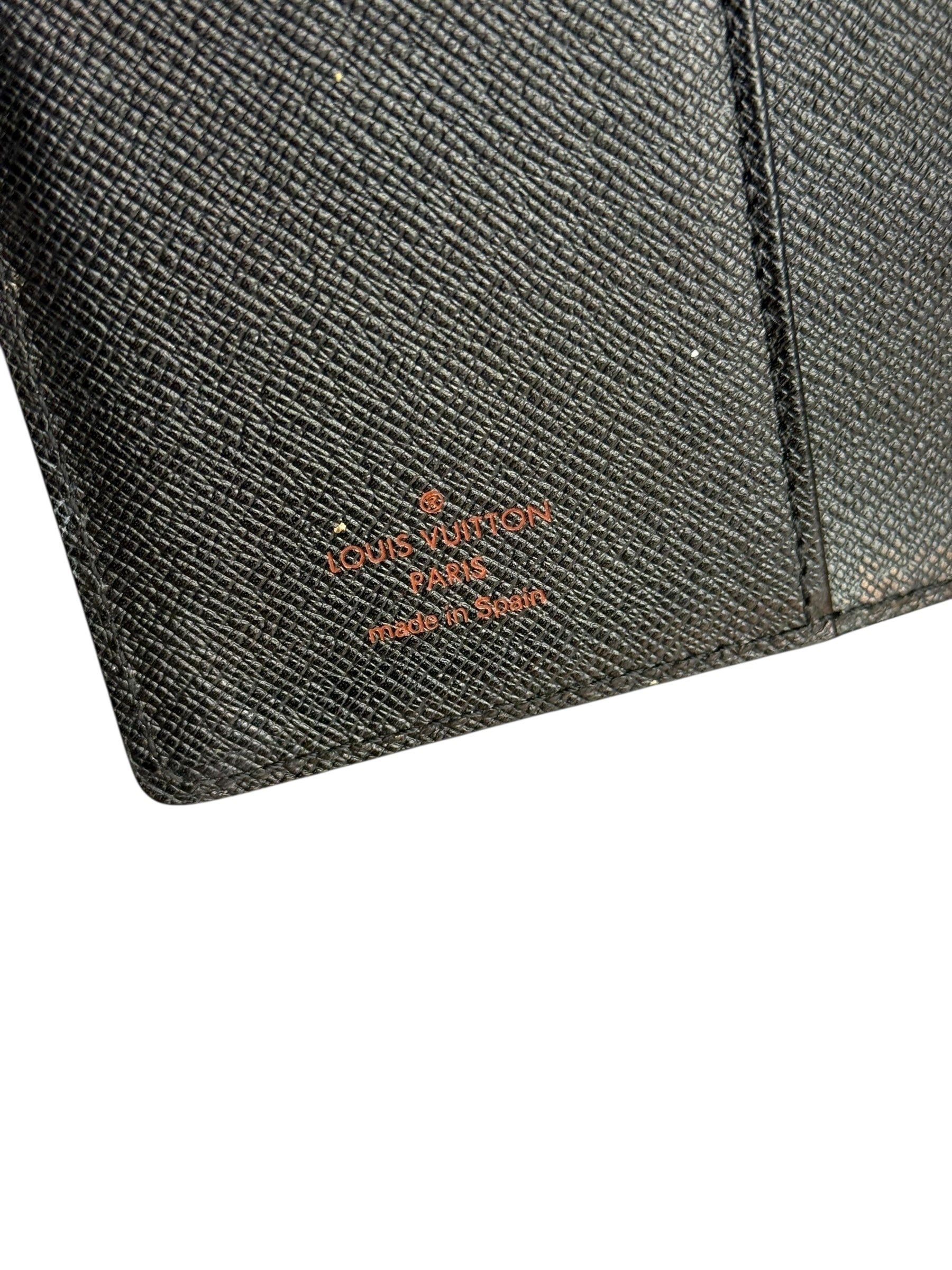 Louis Vuitton Black Epi Agenda & Silver Pen