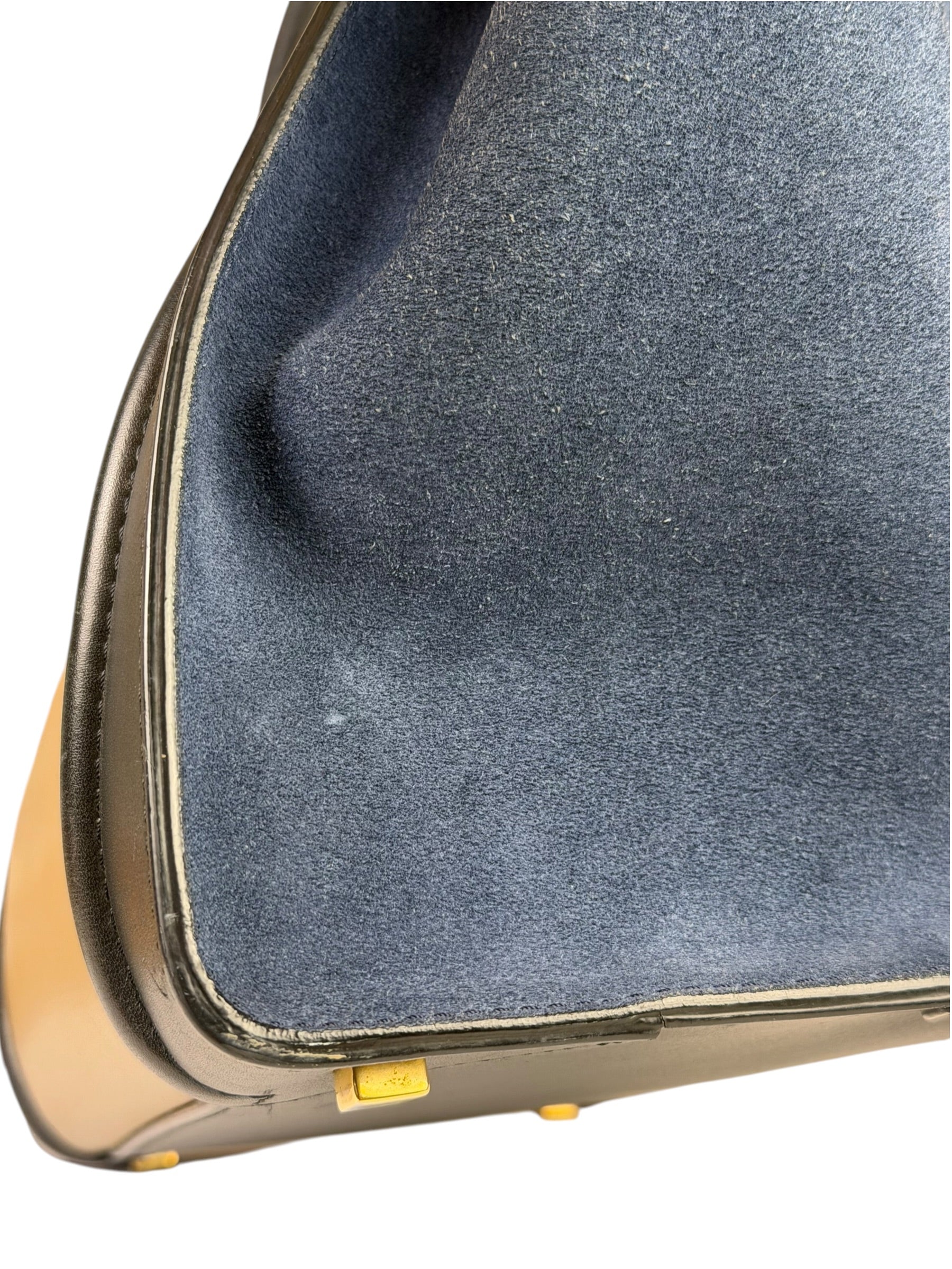 Celine Calfskin Leather/Suede Tri-Color Luggage Tote Bag