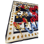 Celine Paris Vintage Equestrain Belt & Chain Motif Scarf