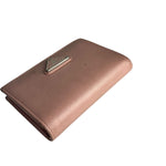 Prada Pink Saffiano Leather Compact Wallet