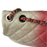 Chanel Quilted Caviar Ivory/Pink Ombre Jumbo Flap 2013