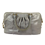 Miu Miu Vintage Pale Grey Vitello Leather Two-Way Bag