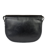 Christian Dior Vintage Black Leather Rounded Flap Bag