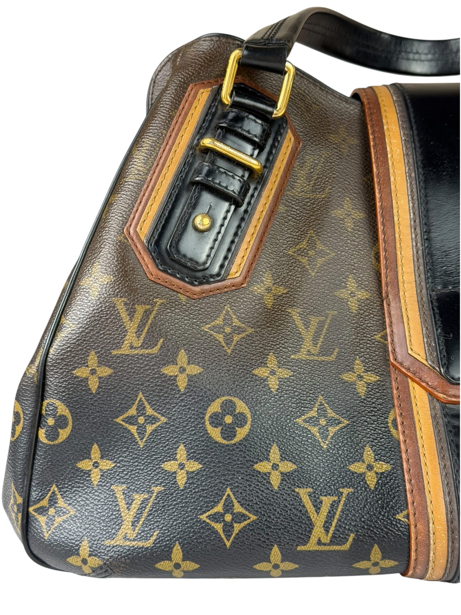 Louis Vuitton Limited Edition Brown/Black  Monogram Mirage Griet Handbag