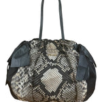 Prada Vintage Snake Print Nylon 2Way Bag