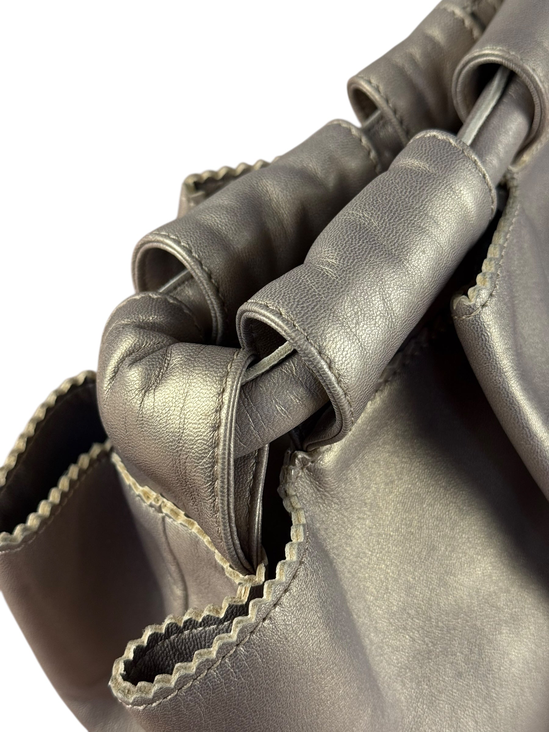 Loewe Metallic Gold Nappa Aire Leather Handbag