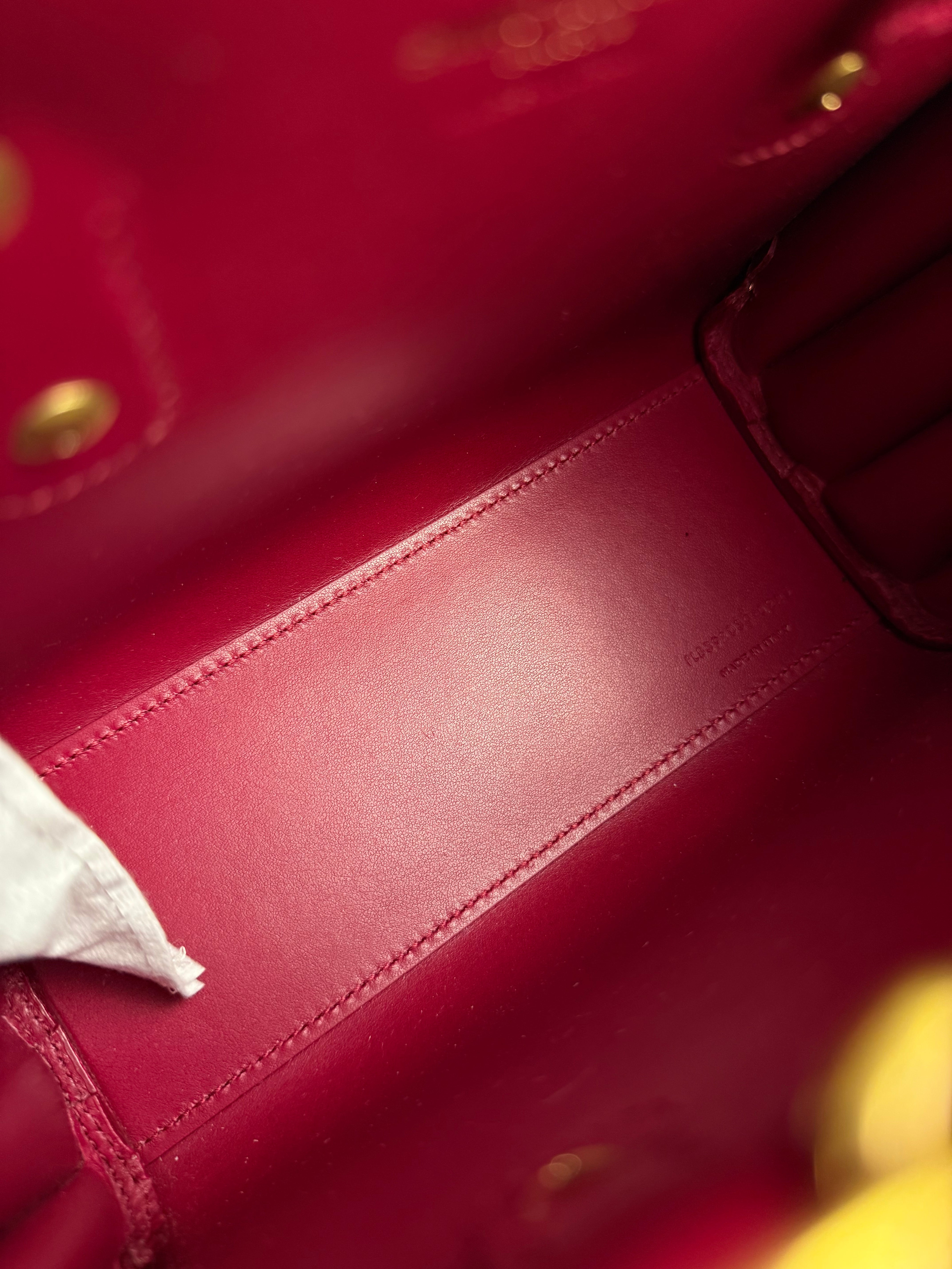 Saint Laurent Sac de Jour Nano 2Way Tote Red