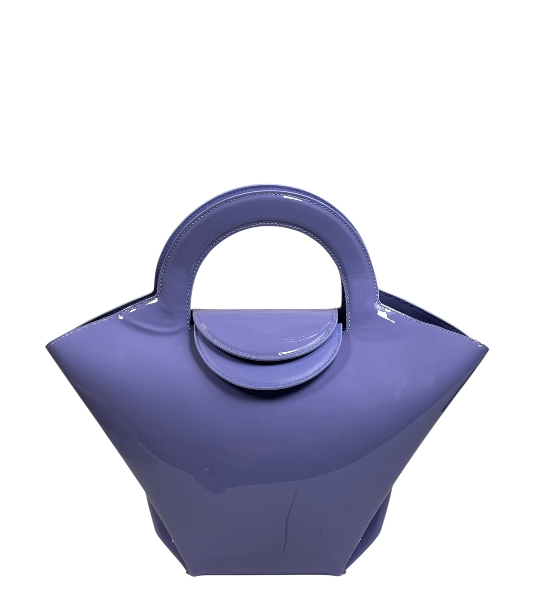 Bottega Veneta Lilac Patent Leather Doll Small Tote