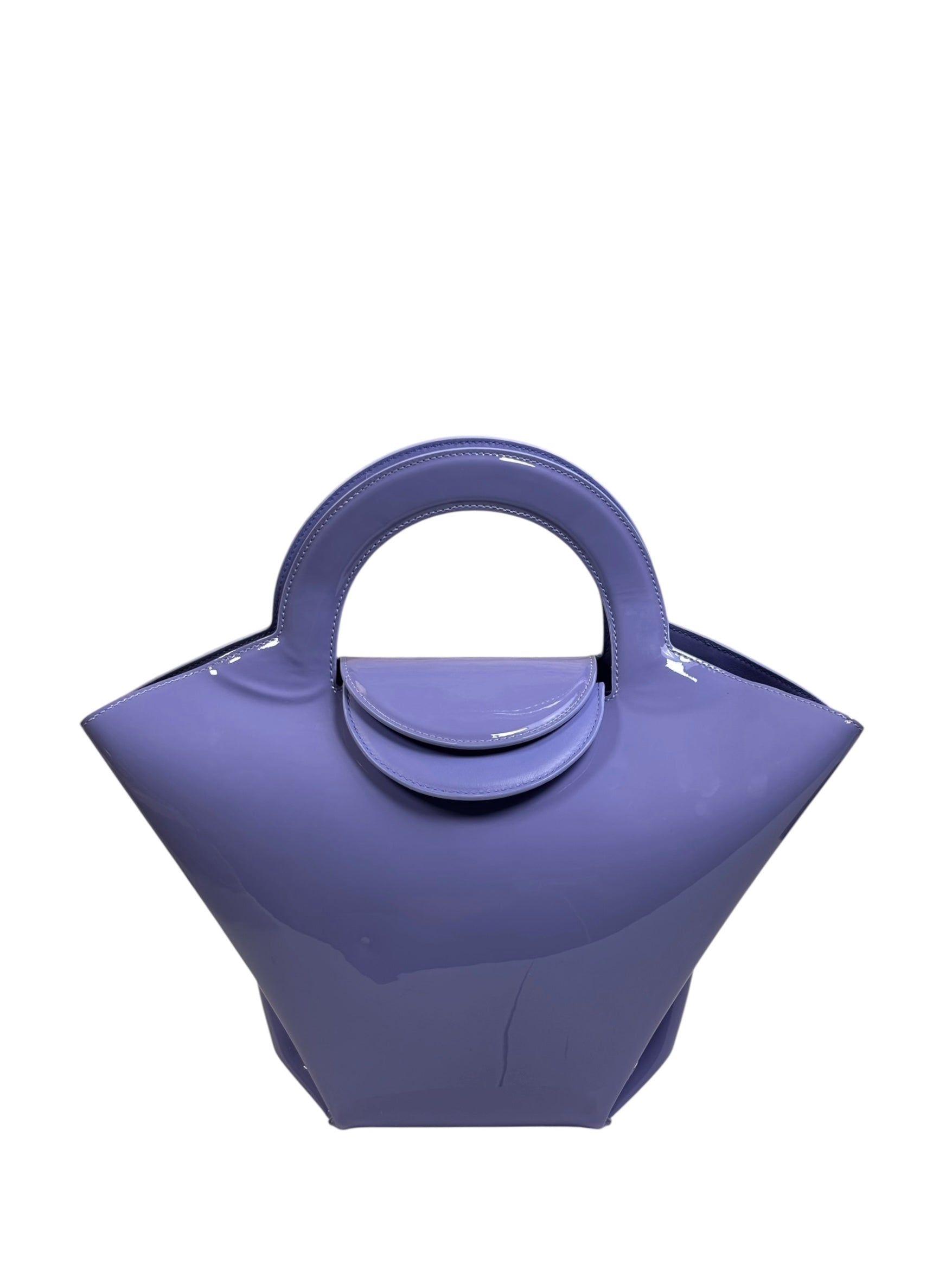 Bottega Veneta Lilac Patent Leather Doll Small Tote