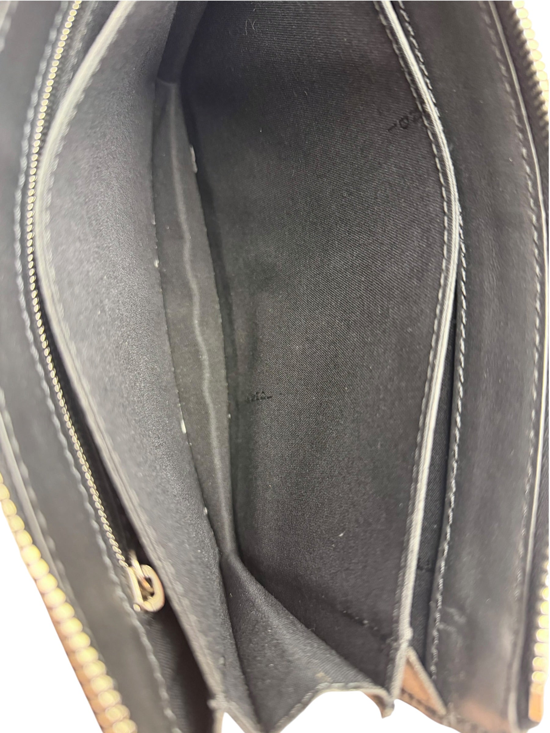 Fendi Black Leather Think Fendi Clutch