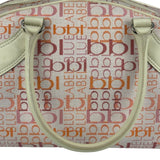 Burberry Blue Label Pink Multi Logo Bowler Bag