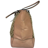 Gucci Beige/Pink Leather Trim Bree Shoulder Bag