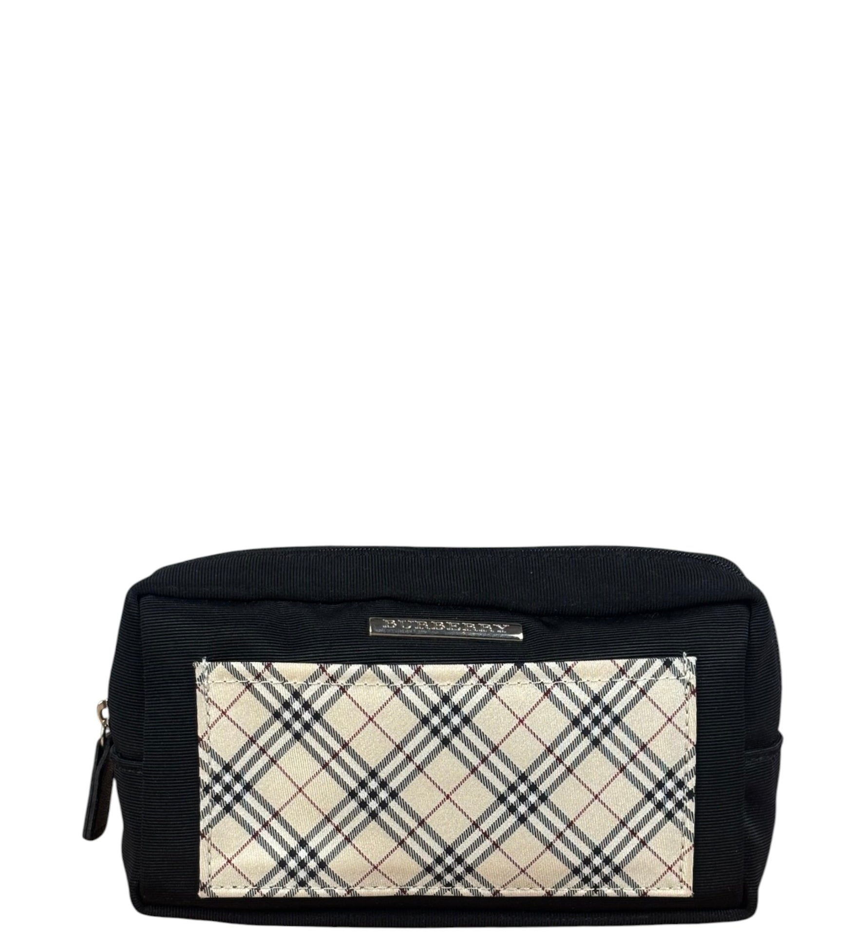 Burberry Vintage Black Nova Check Cosmetic Pouch