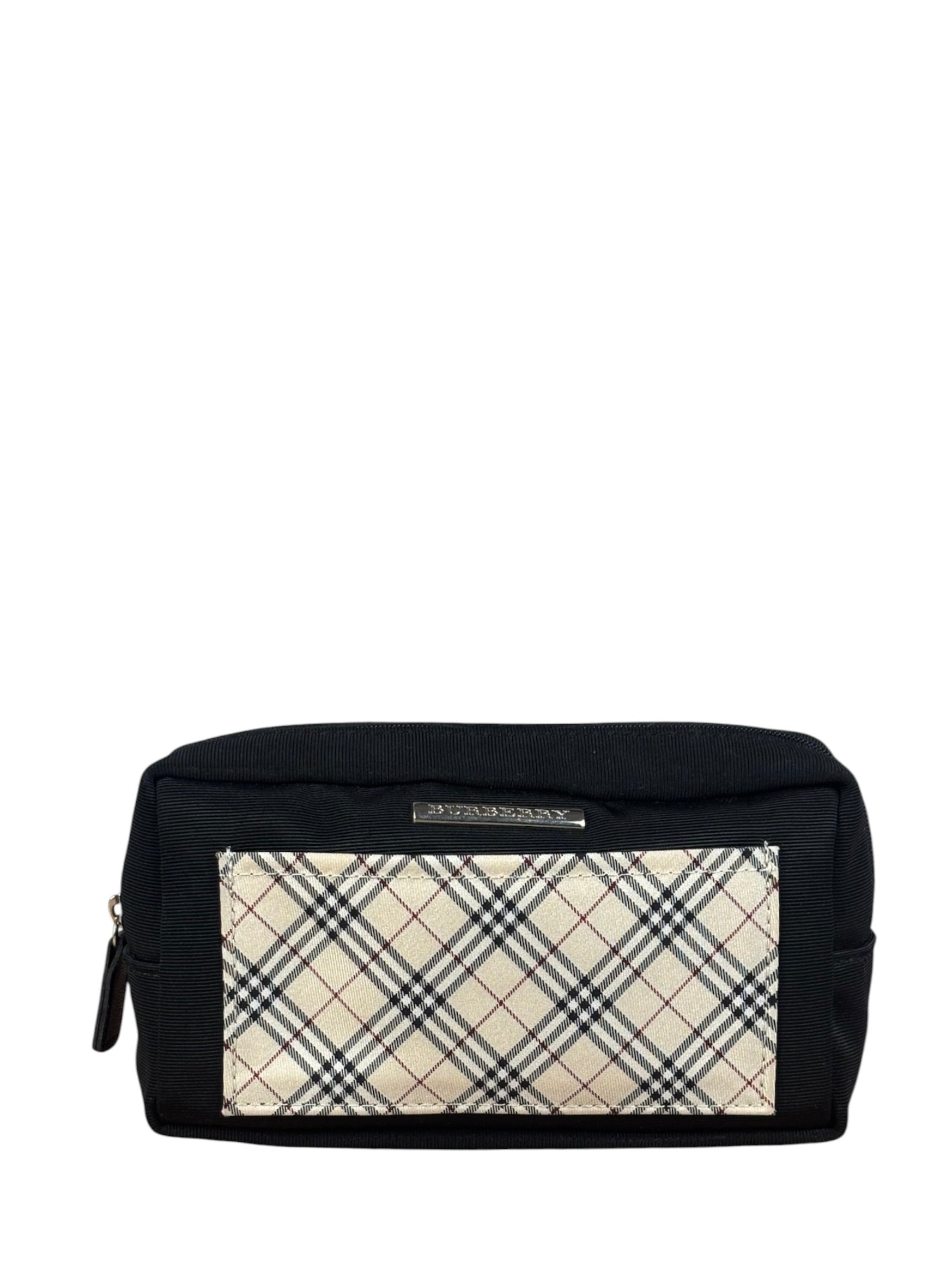 Burberry Vintage Black Nova Check Cosmetic Pouch