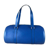 Louis Vuitton Blue Epi Soufflot Handbag
