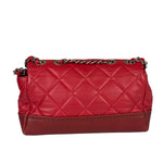 Chanel Red Quilted Leather Boy Flap Bag 2014