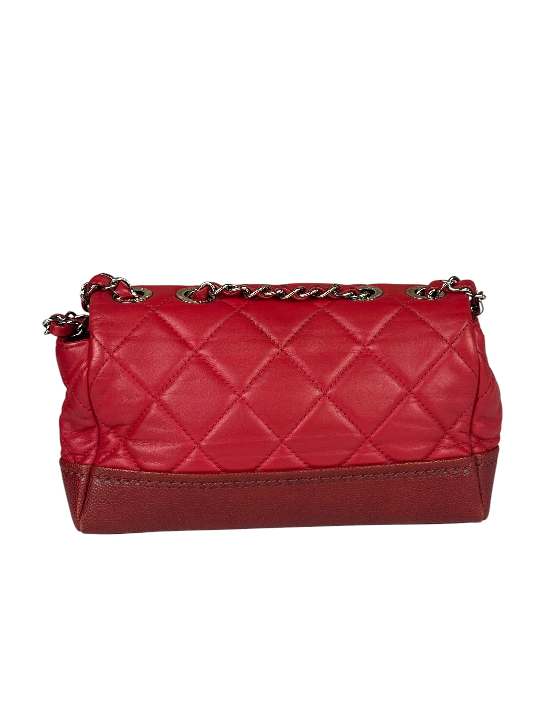 Chanel Red Quilted Leather Boy Flap Bag 2014