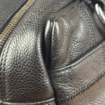 Chanel Black Leather Chocolate Bar Shoulder Bag 2004