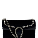 Gucci Mini Velvet Black Rhinestone Dionysus Crossbody