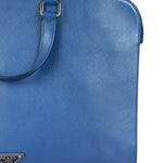 Prada Blue Saffiano Leather 2Way Briefcase Bag
