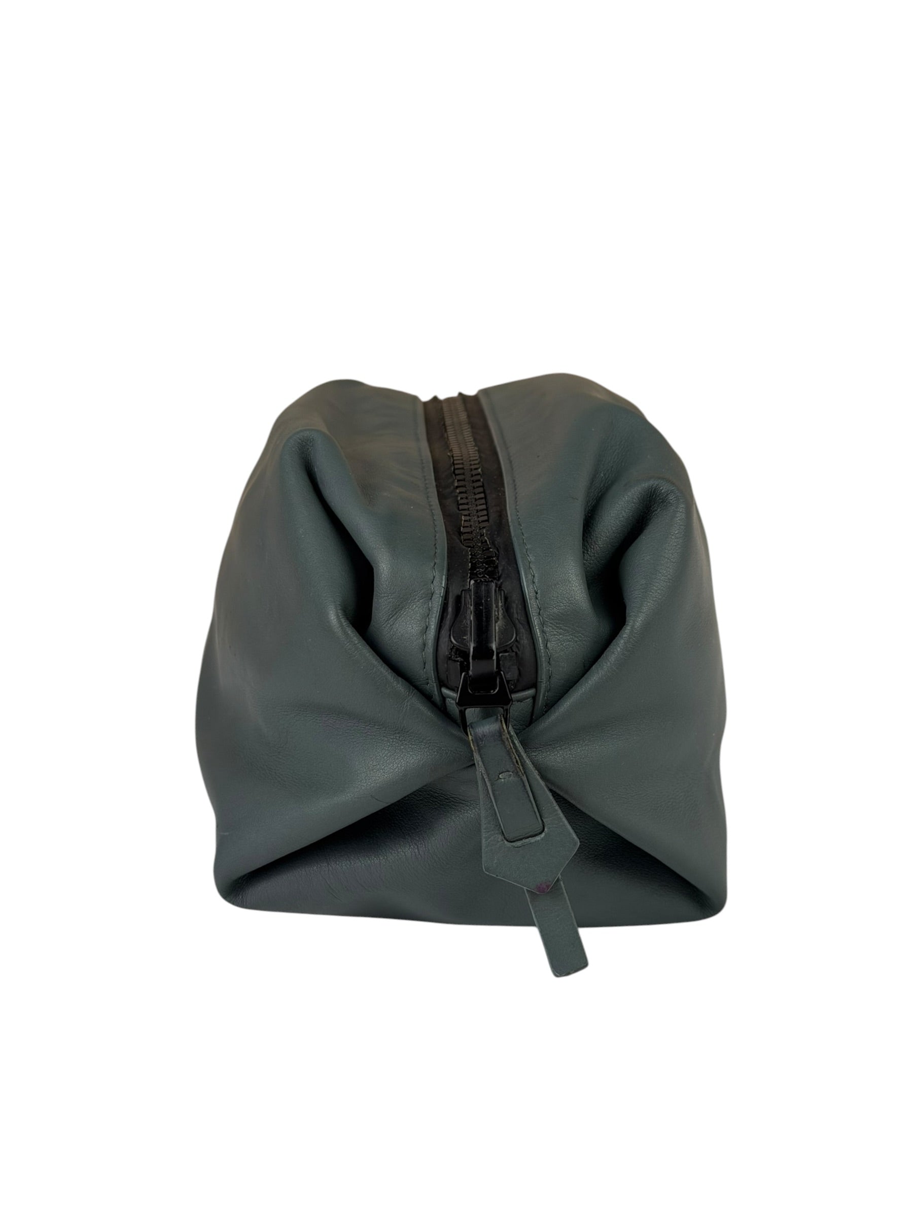 Bottega Veneta Grey Leather Pouch