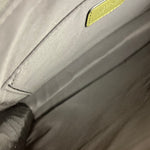 Versace Green Croc-Embossed Medusa Leather Clutch