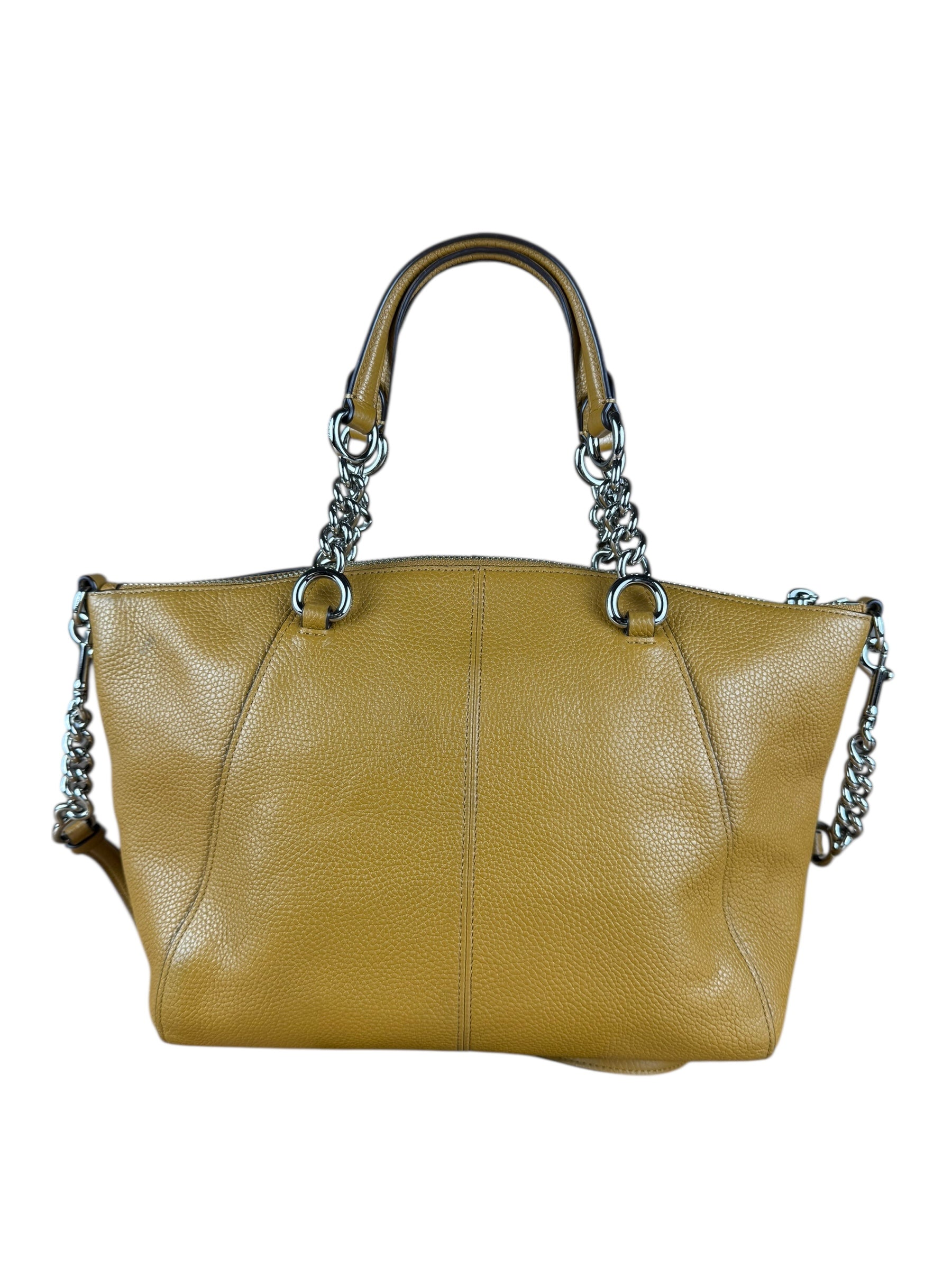 Coach Orange Leather Shoulder Bag