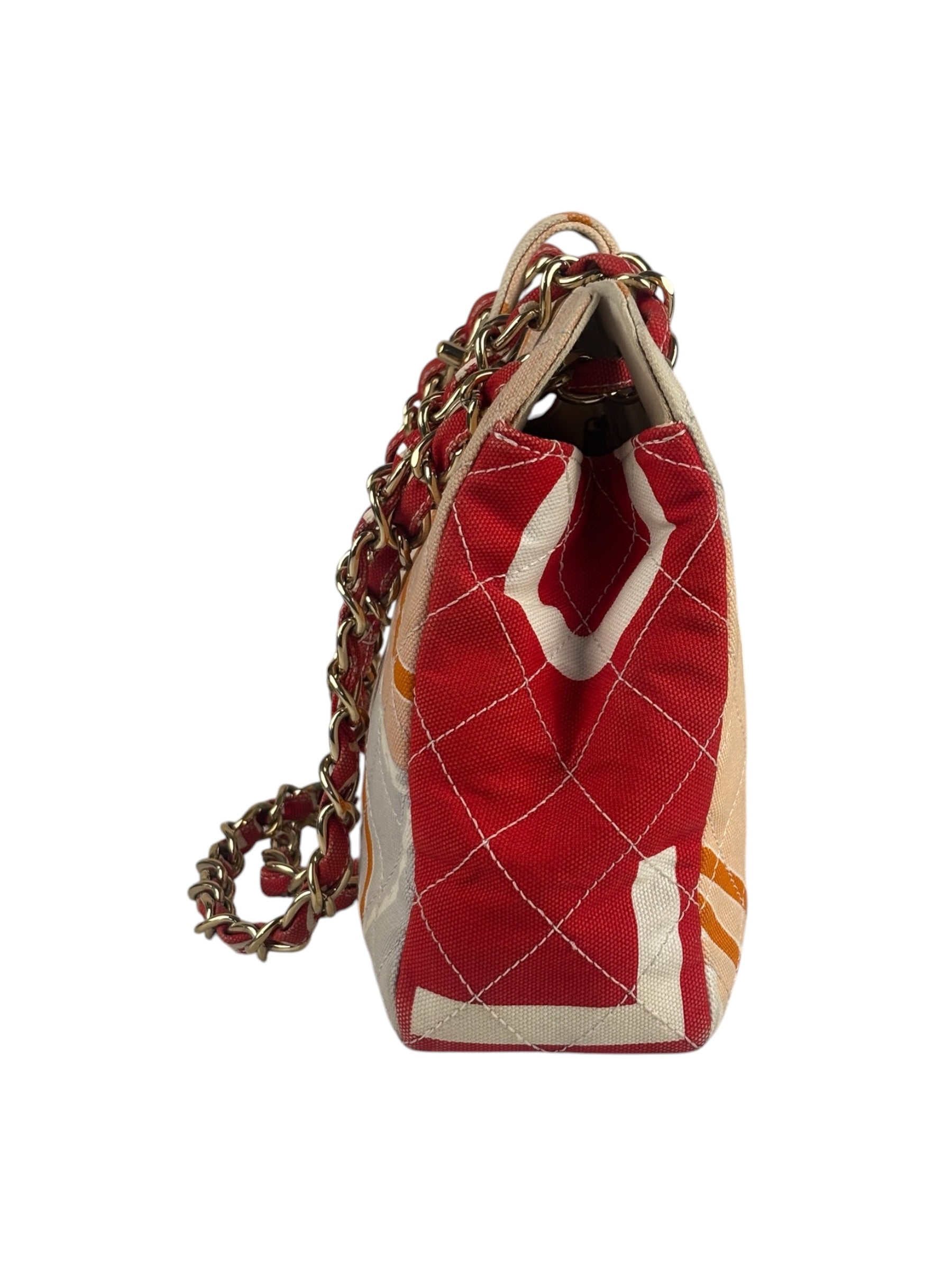 Chanel Map of Paris Quilted Print CC Chain Handbag 2005