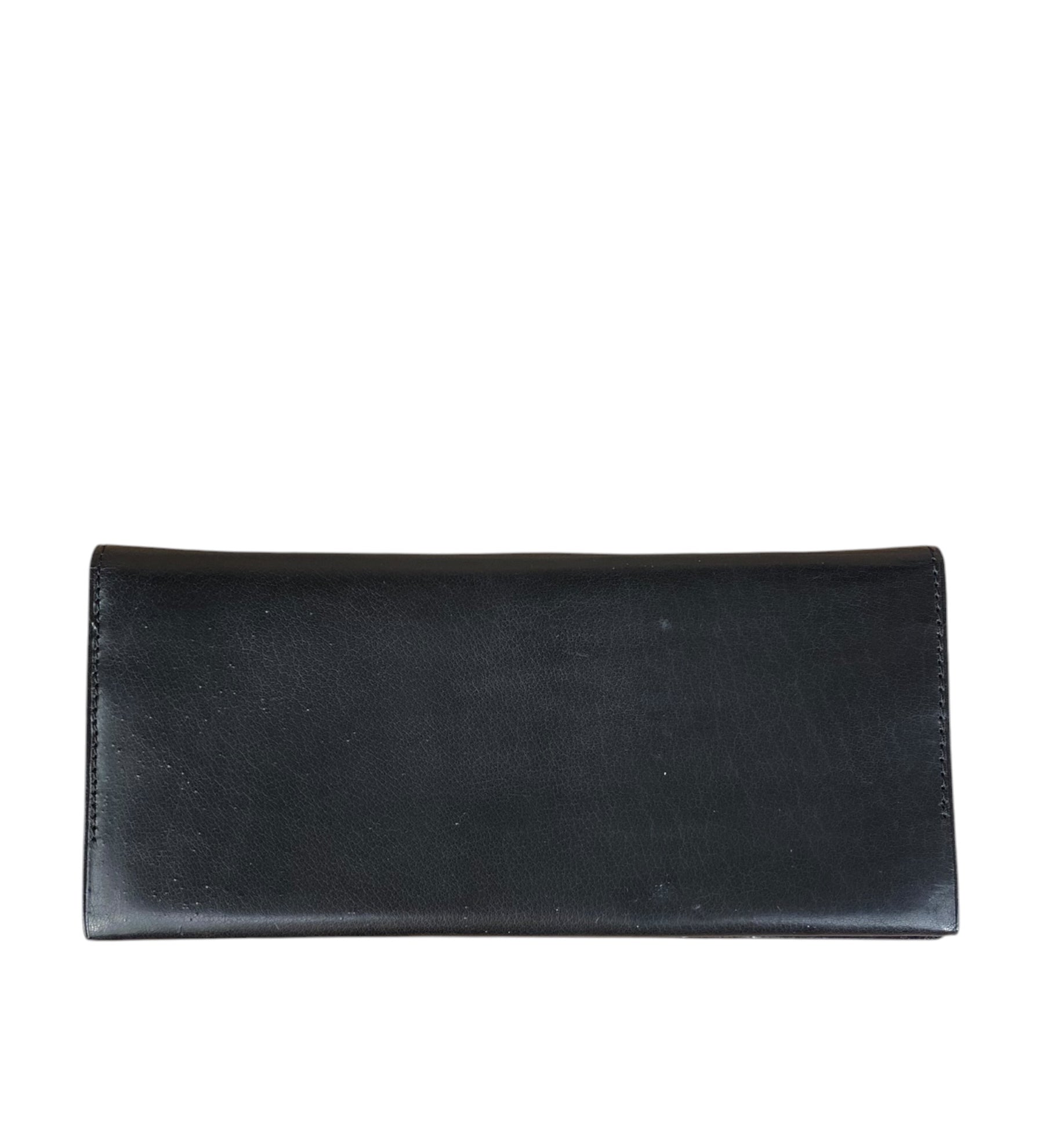 Valentino Black Leather Long Wallet