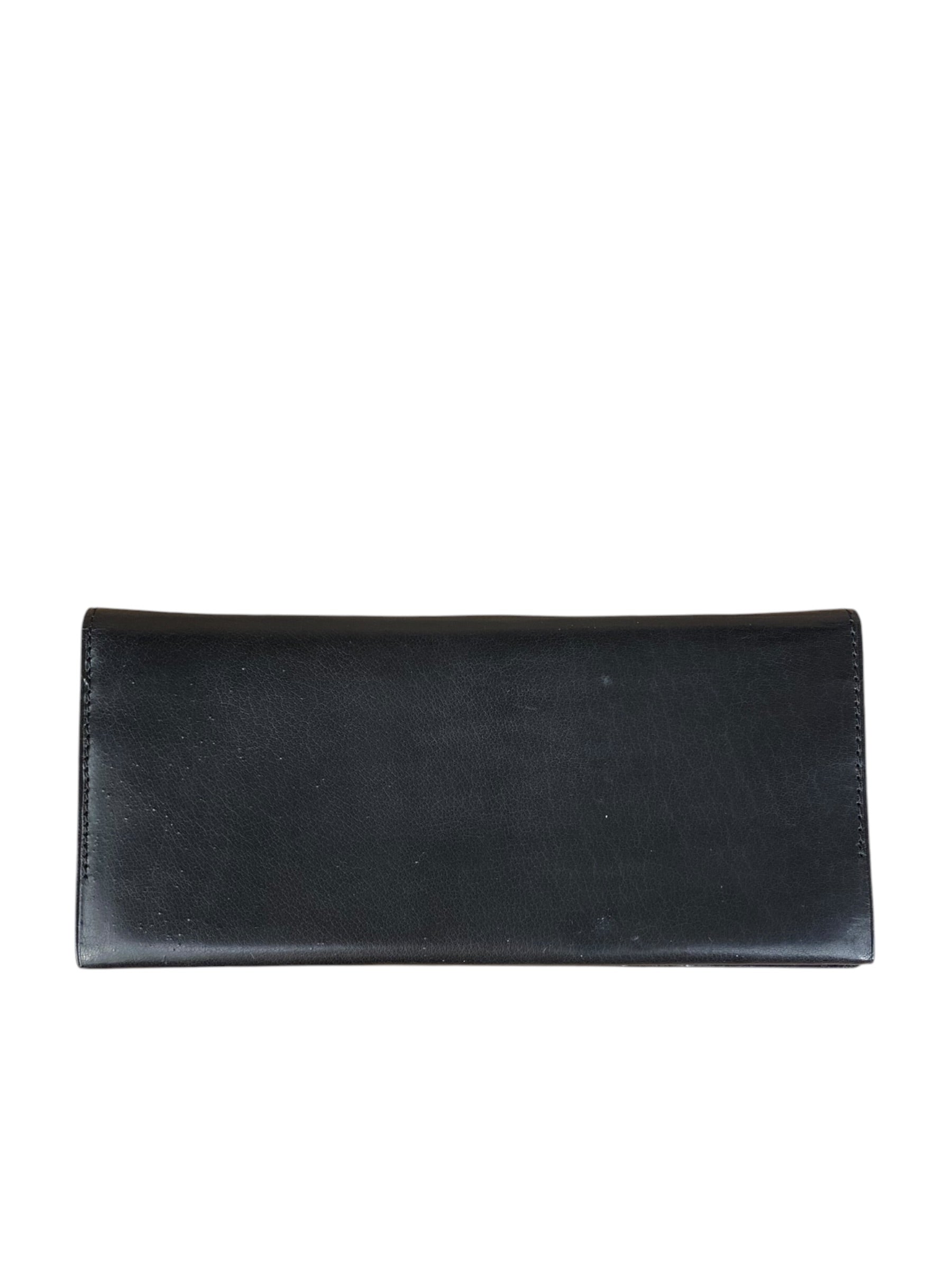 Valentino Black Leather Long Wallet