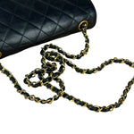 Chanel Black Quilted Half Moon Flap Bag 1990