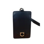 Salvatore Ferragamo Bicolor Leather Lanyard ID Badge