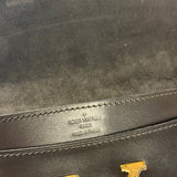 Louis Vuitton Black Leather Louis Chain Pochette