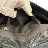 Fendi Black Pebbled Leather Mia Flap Bag