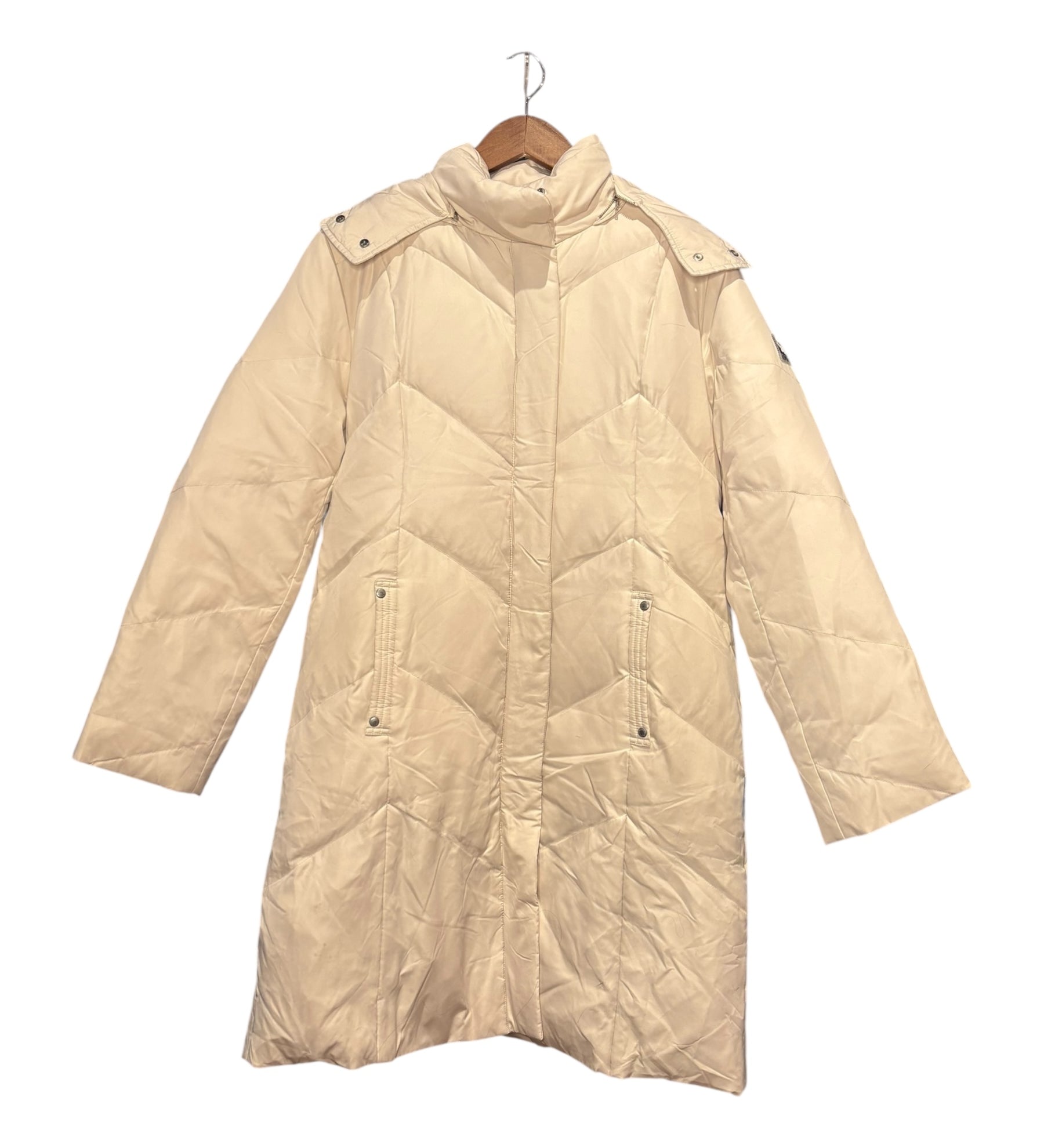 MCM Beige Puffer Long Coat