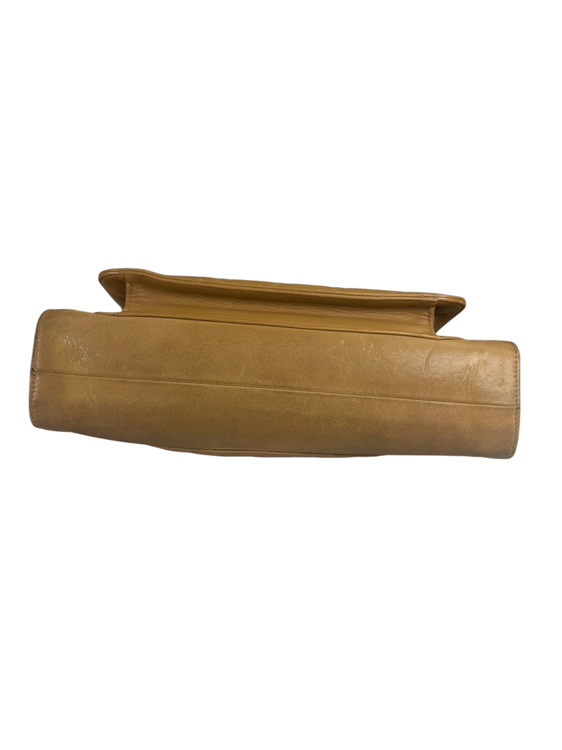 Chanel Brown Lambskin Front Pocket Shoulder Bag 2011