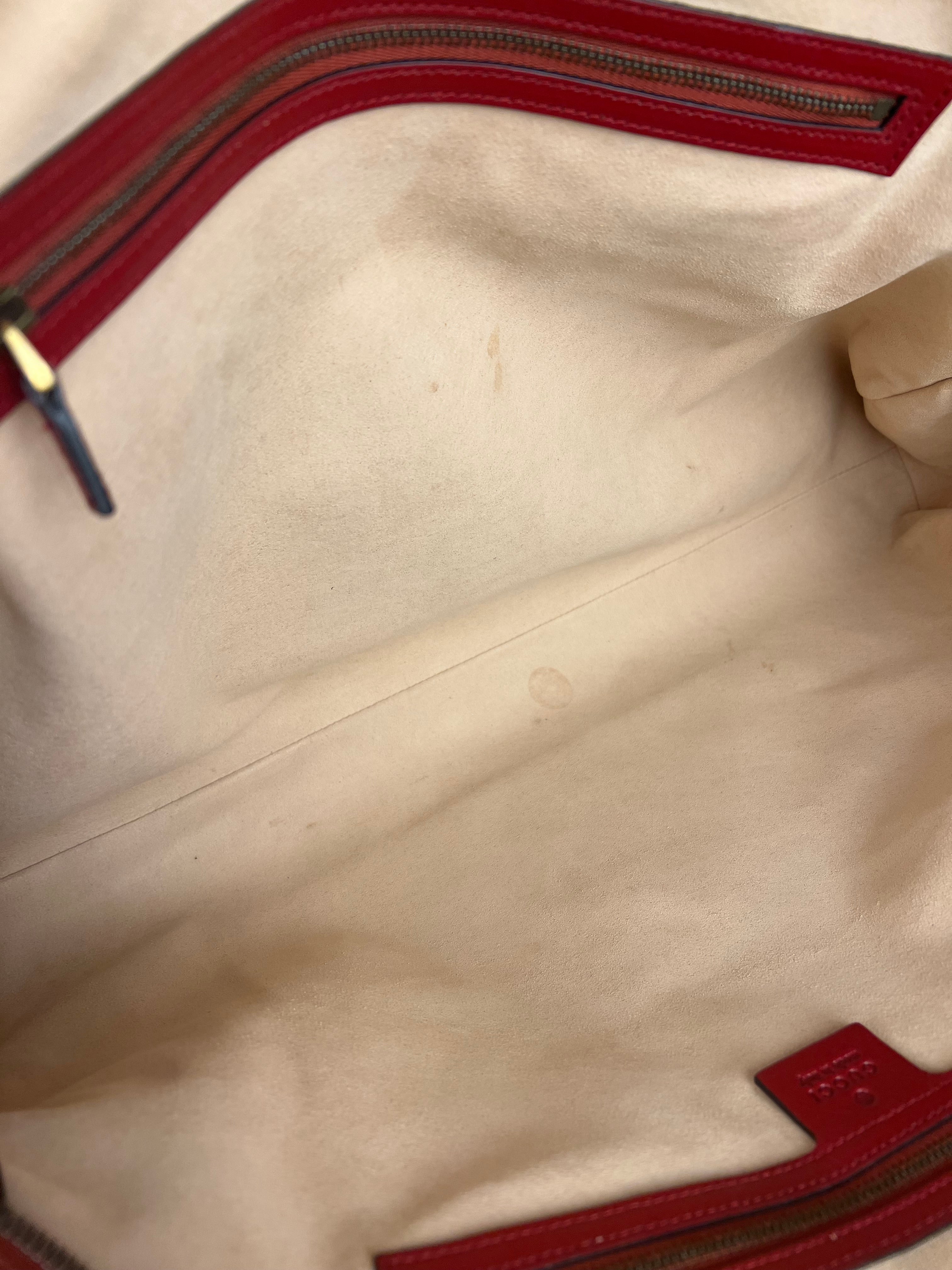 Gucci Re(Belle) Red Leather Top Handle Bag