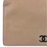 Chanel Light Pink Camila Leather Long Wallet