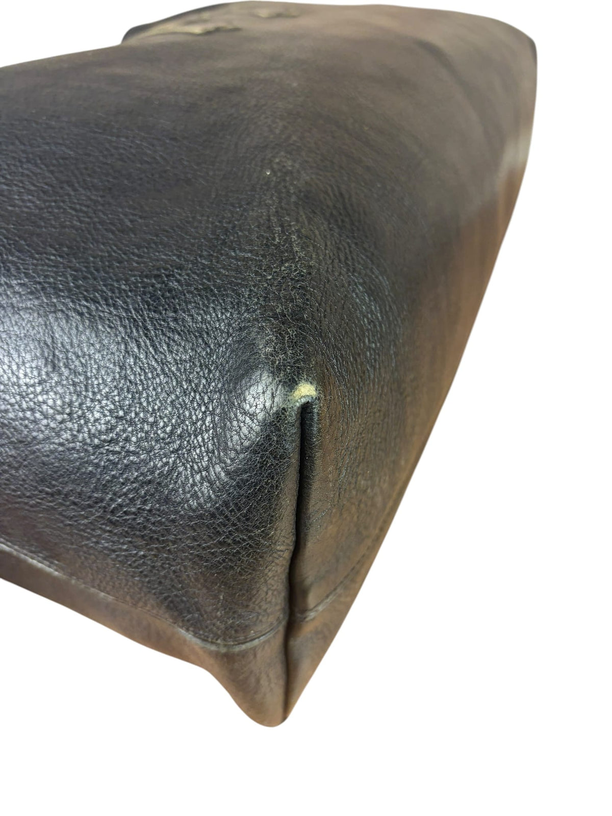 Chrome Hearts Black Leather Large Tote