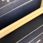 Chanel Navy Blue Long Zip Wallet