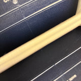 Chanel Navy Blue Long Zip Wallet