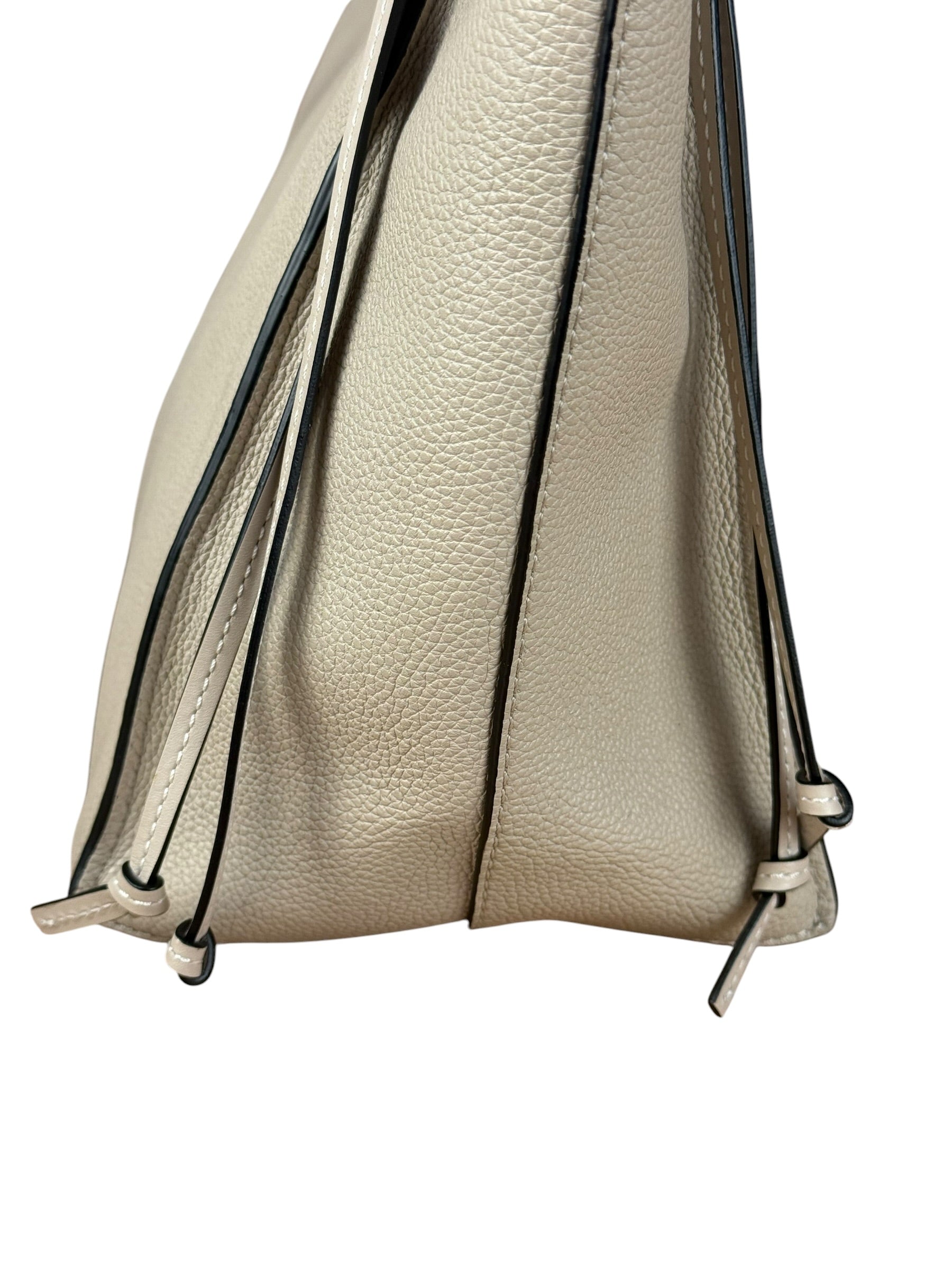 Loewe Beige Pebbled Leather Cushion Tote