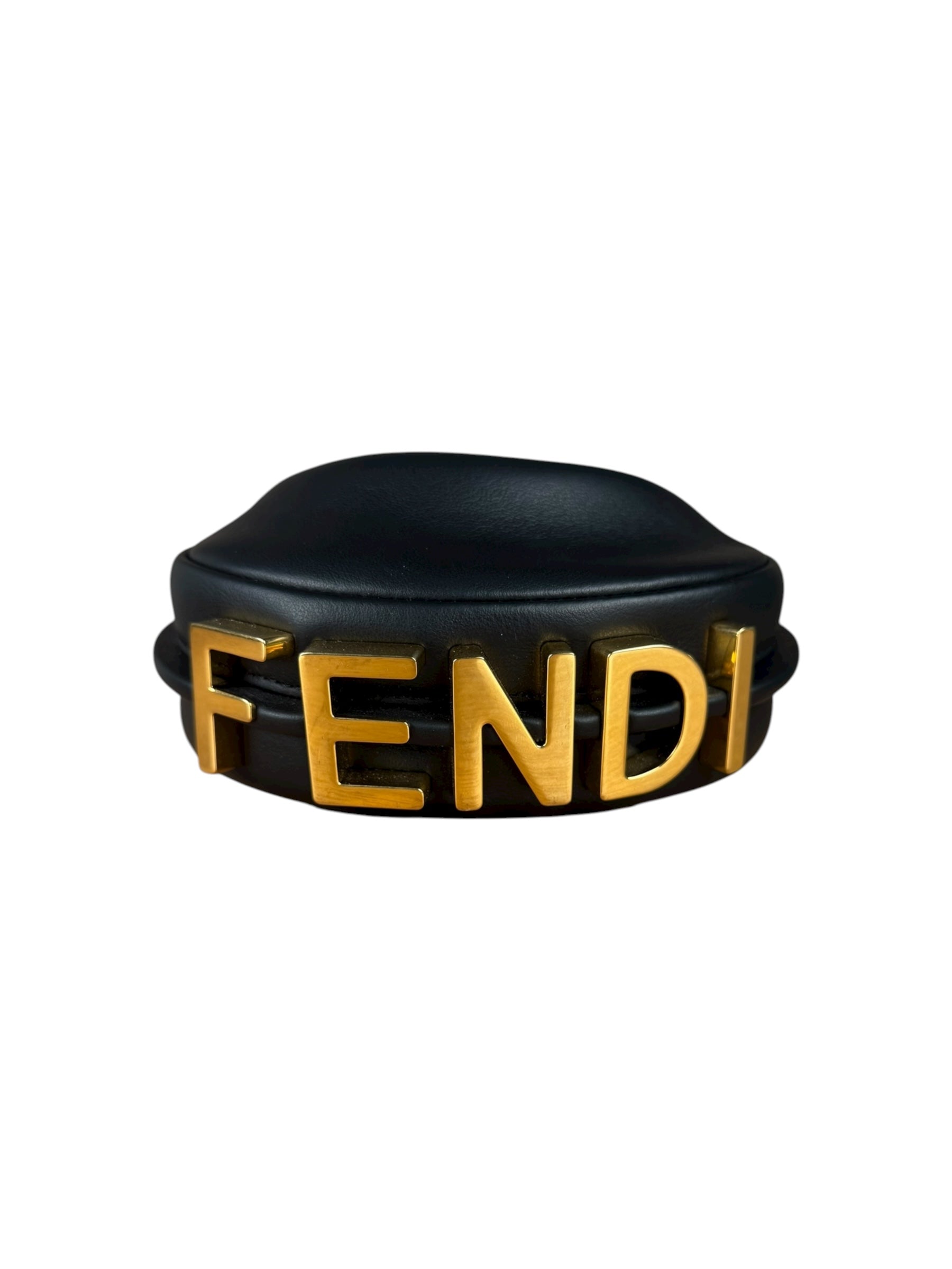 Fendi Fendigraphy Nano Black Leather Bag